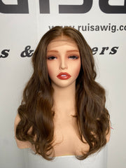 20"Slavic human hair sheitel wig natural layered