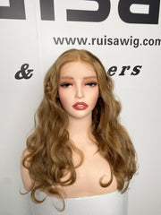 20" Natural Blonde Slavic human hair Sheitel lace wig